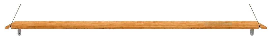 wooden shelf