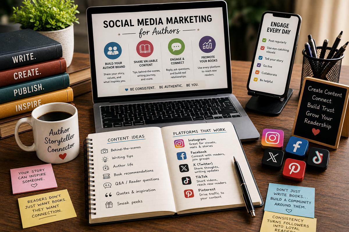 Social Media Marketing Tips for Authors to Grow Book Sales